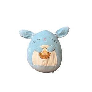 Squishmallows 16" Buttons Seafoam Blue Easter Bunny Basket Large Plush New